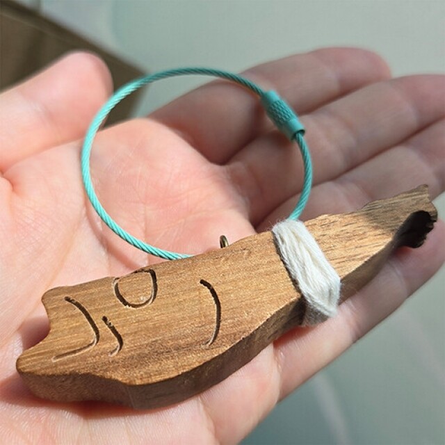 나무에,나무에 액막이 명태 북어 키링 키홀더 새차 차량용 이사 고사 선물 답례품